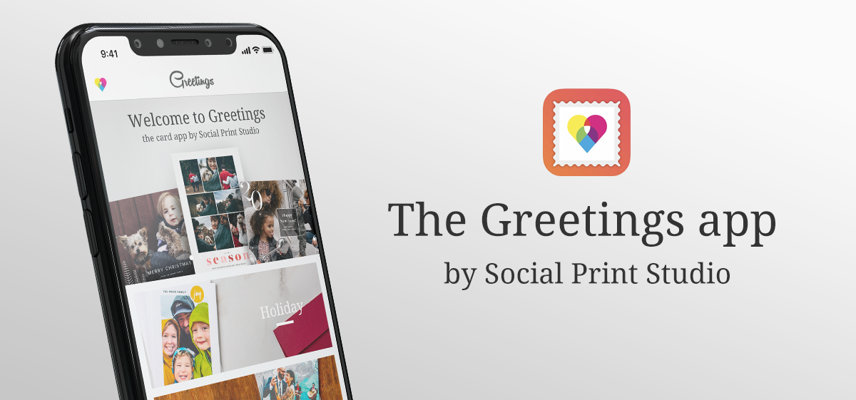 The Greetings app by Social Print Studio