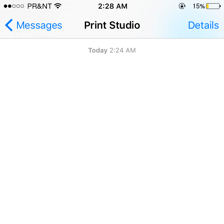 The iMessage email